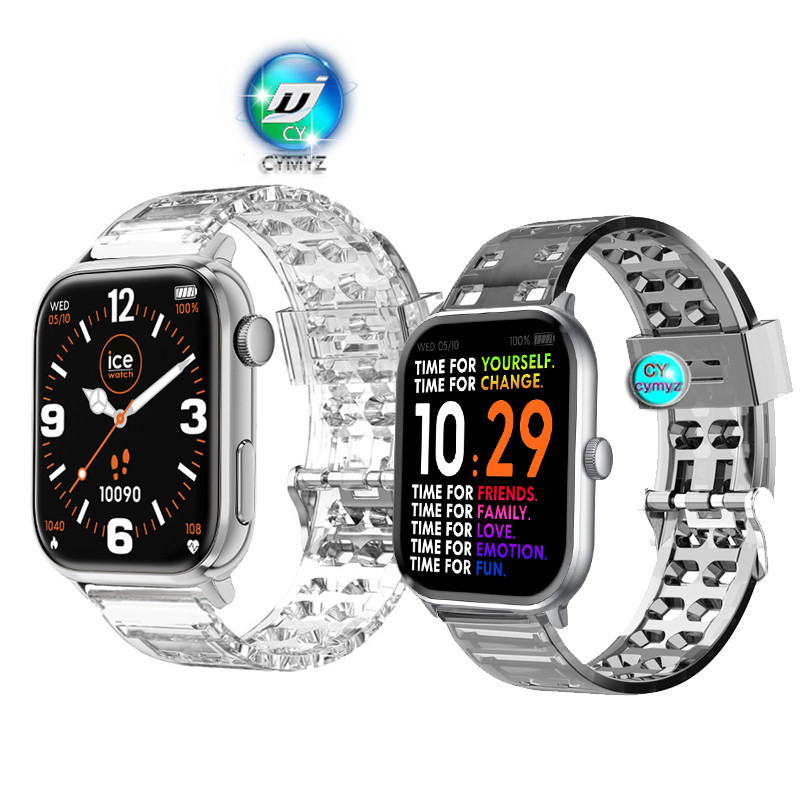 Ice-watch ICE Smart One สายใส สําหรับ ICE-watch ICE Smart Two Strap watch band Strap สายรัดข้อมือกีฬา
