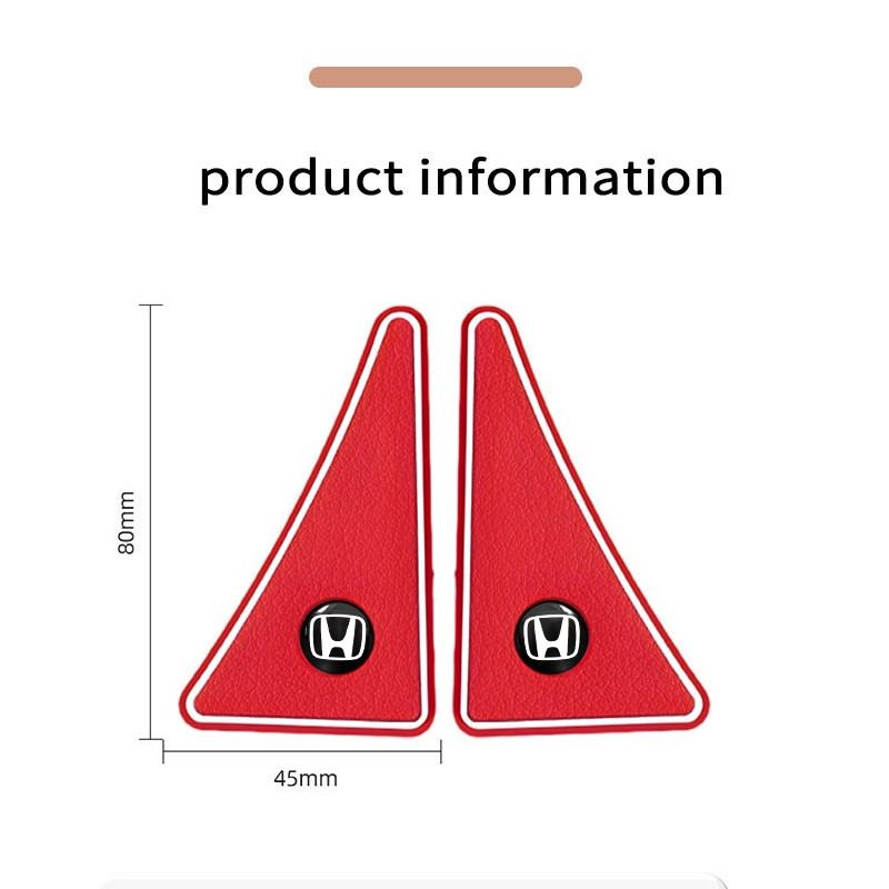 2 ชิ้น Honda ซิลิโคนกันกระแทกมุมประตูรถ ป้องกันรอยขีดข่วน กันน้ํา กันฝุ่น สําหรับ สติกเกอร์ติดมุมประตูรถยนต์ สำหรับ Honda City Civic HRV Accord CRV eNS1 Fit XRV - รูปที่ 2