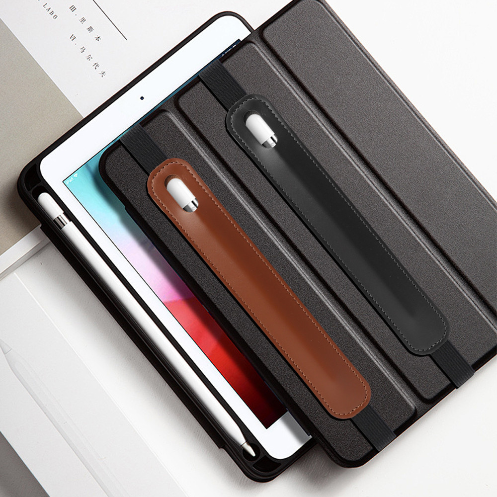 กระเป๋าหนัง PU ใส่ปากกาสไตลัส พร้อมสายยางยืด สําหรับ Apple Pencil - รูปที่ 2