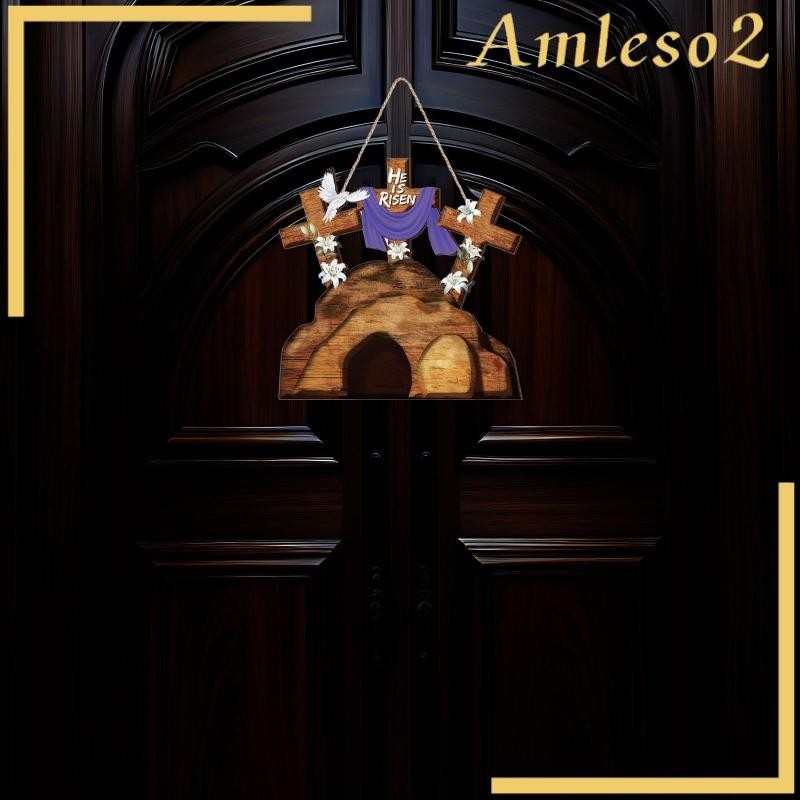 [Amleso2] ป้ายต้อนรับ He IS Risen สําหรับแขวนตกแต่งผนัง ประตู ปาร์ตี้ ระเบียง