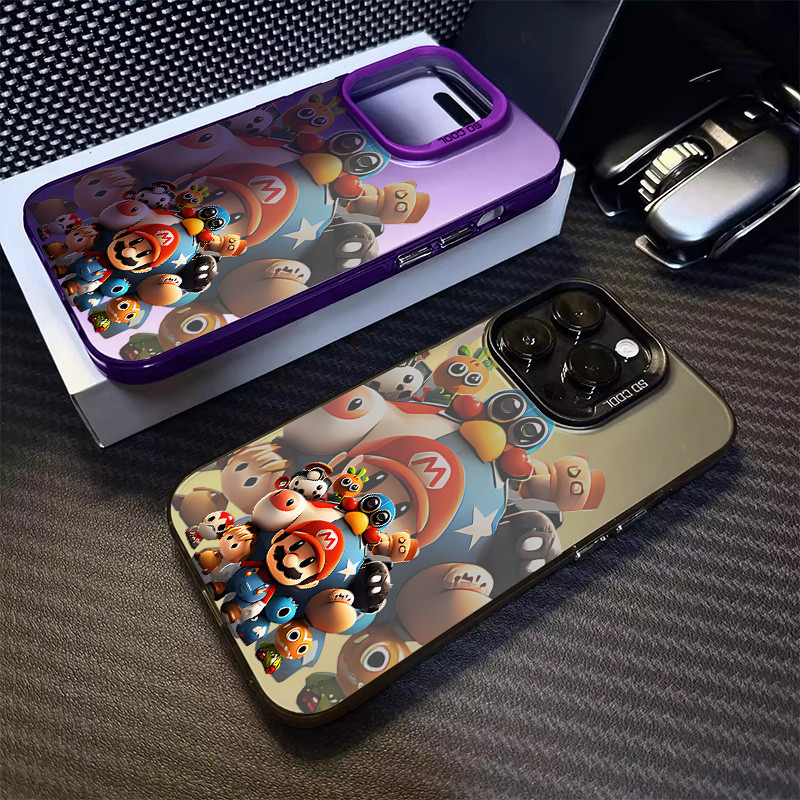 เคสโทรศัพท์มือถือ ขอบนิ่ม ลายการ์ตูนมาริโอ้ สําหรับ IPhone 15 11 14 12 13 Pro Max X XR XS Max 7 8 Plus Se2020