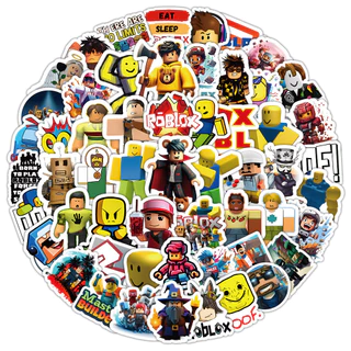 สติกเกอร์ ลายกราฟฟิตี้ Roblox สําหรับติดตกแต่งหมวกกันน็อค จักรยาน 100 ชิ้น