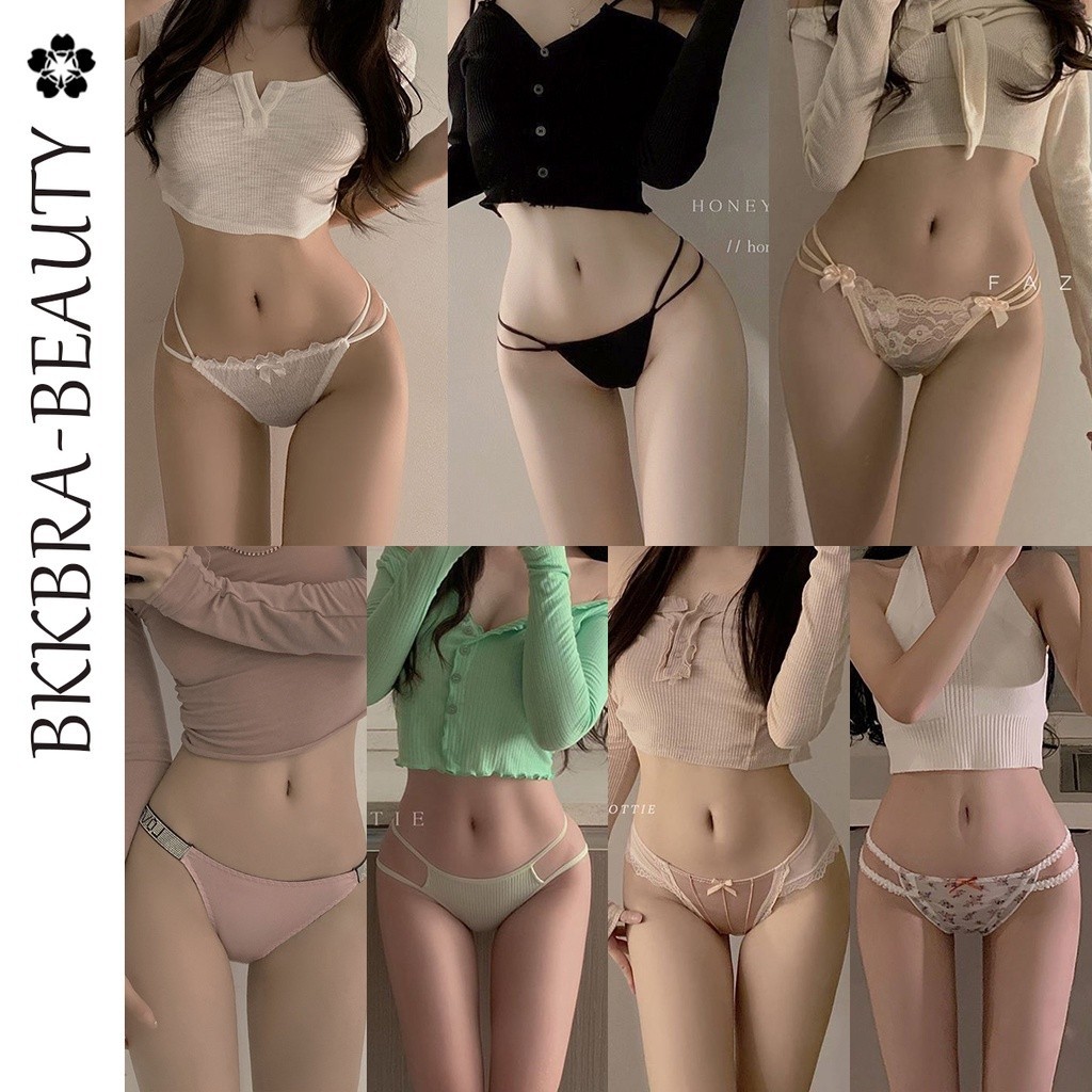 Babybra_Shop กางเกงชั้นใน เอวตำ่ ผ้าฝ้ายแท้ ระบายอากาศได้ดี ใส่สบาย กางเกงในสำหรับผู้หญิง ADCBI15