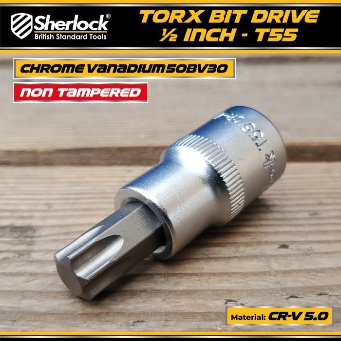 MATA Sherlock 1/2" นิ้ว Torx Bit T55 Star Drive ประแจกระบอก