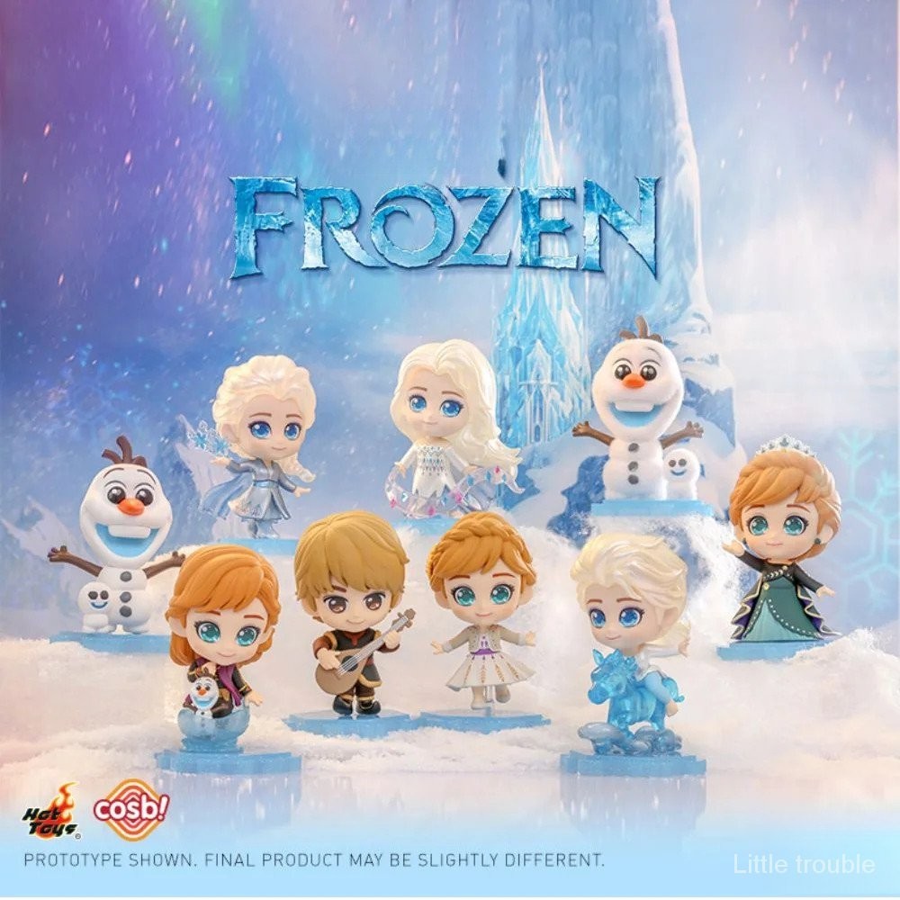 กล่องสุ่ม ฟิกเกอร์การ์ตูนอนิเมะ Frozen Anna Elsa Olaf COSBI Kawaii ของขวัญคริสต์มาส สําหรับตกแต่งห้อง