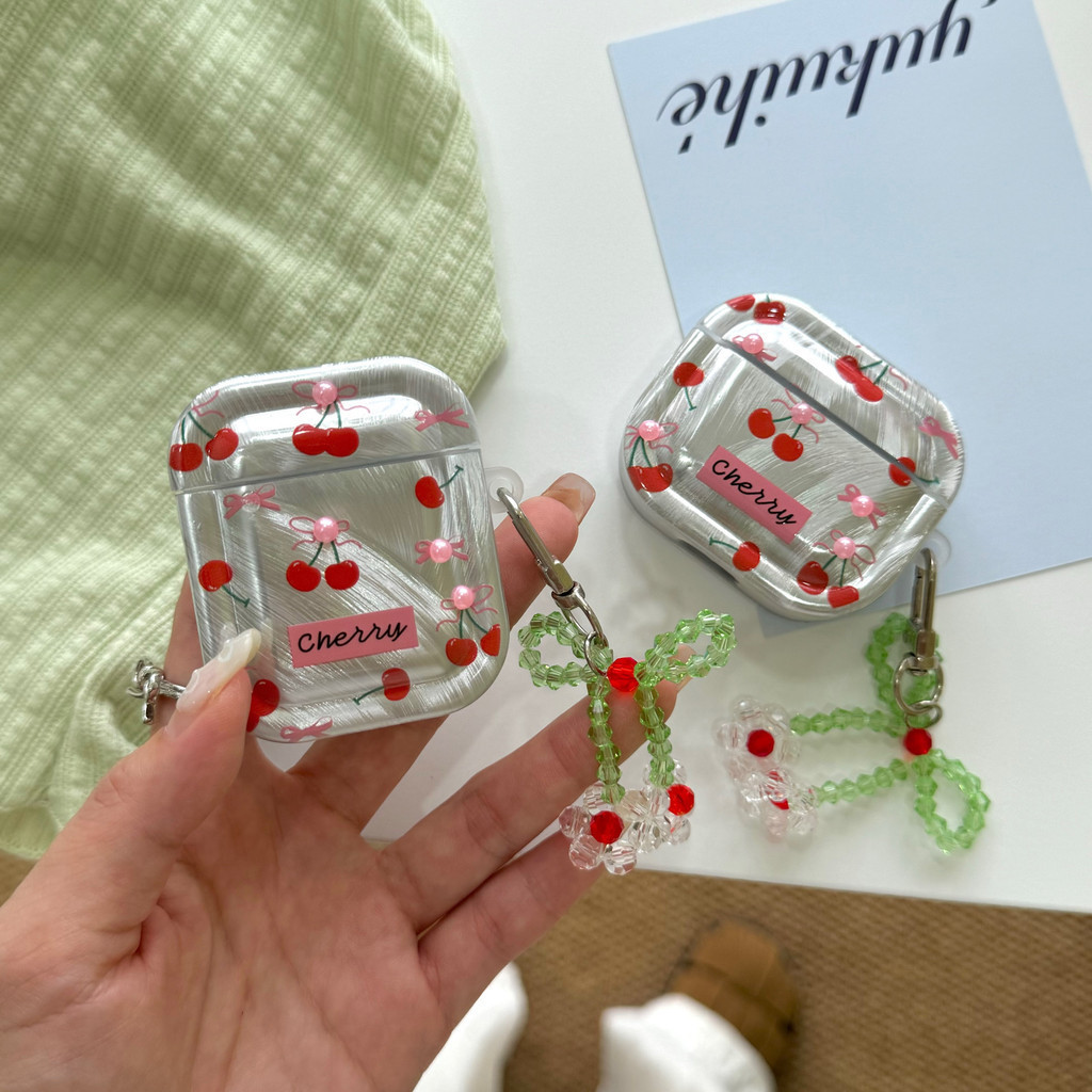 Camlet TPU เชอร ์ รี ่ หูฟังสําหรับ AirPods 1 2 3 Pro 1 2 หูฟัง Rotective Hangings Case