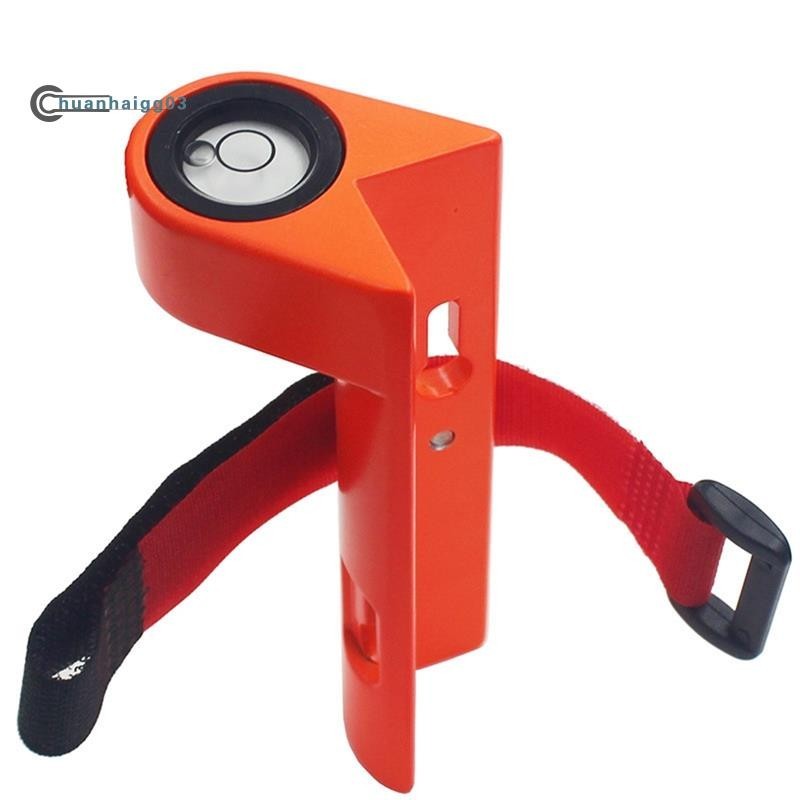 (chuanhaigg03🏠Centering Pole Leveler Bubble Assembly Right-Angle Level Strap สีส ้ ม