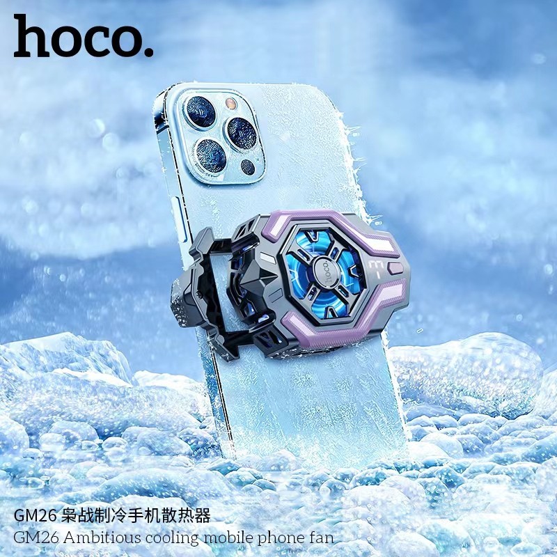 แท้100% ส่งไว รับประกัน1ปี HOCO GM26 พัดลมระบายความร้อนโทรศัพท์มือถือเล่นเกมสำหรับมือถือ