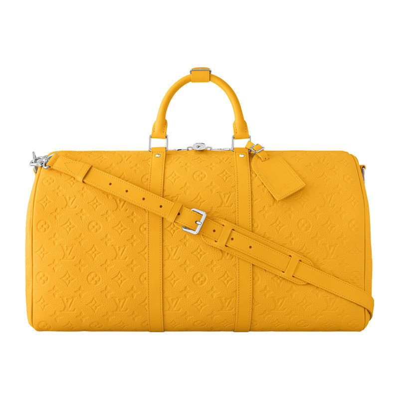 LV/Louis Vuitton Men's Bag Keepall Bandouli è re 50 Embossed Handheld Travel M23748