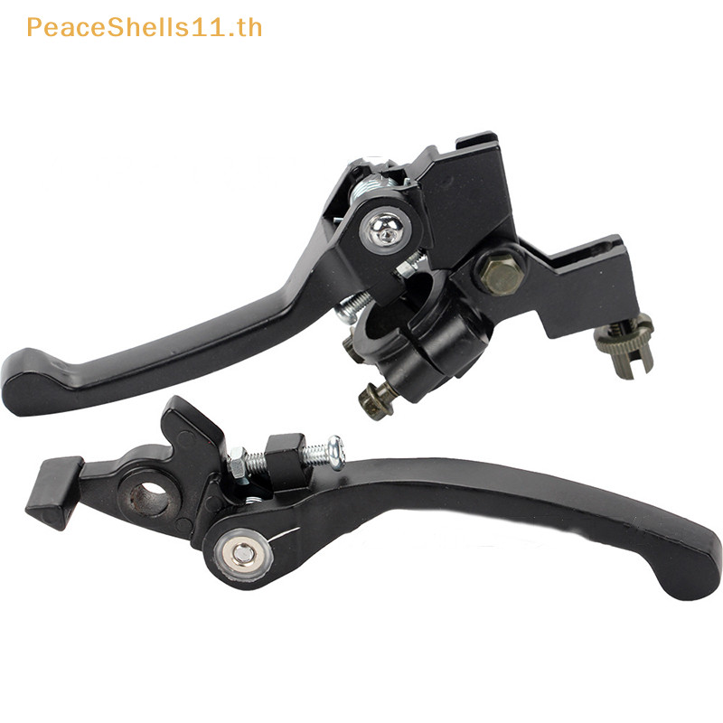 Peaceshells KLX CRF XR50-250 พับ Handlebar เบรคสีดําพับอลูมิเนียมคลัทช ์ เบรค Lever จักรยานรถจักรยานยนต ์ คลัทช ์ เบรค Lever Perch TH