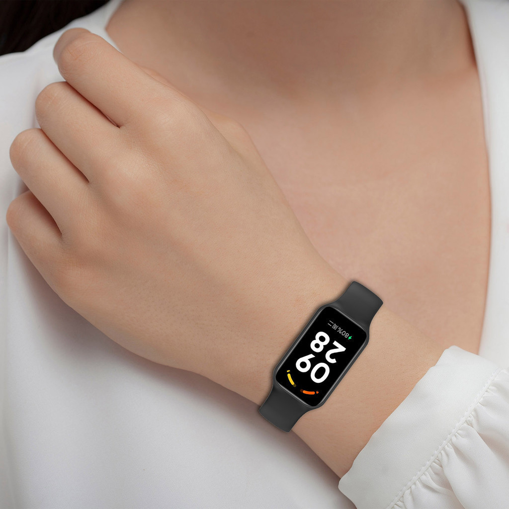 สายนาฬิกาข้อมือซิลิโคน แบบเปลี่ยน สําหรับ Xiaomi Mi Band 8 Active Redmi Smart Band 2 Redmi Band2 ราคา ถูกที่สุด ดีลบีเคเค แกลเลอรีภาพที่ 8