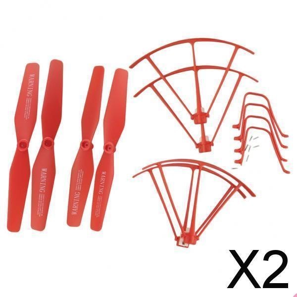 [meteor2 ] 2x Drone Propeller Set Landing Gear Protection Frame Blade Kit X5UW X5UC
