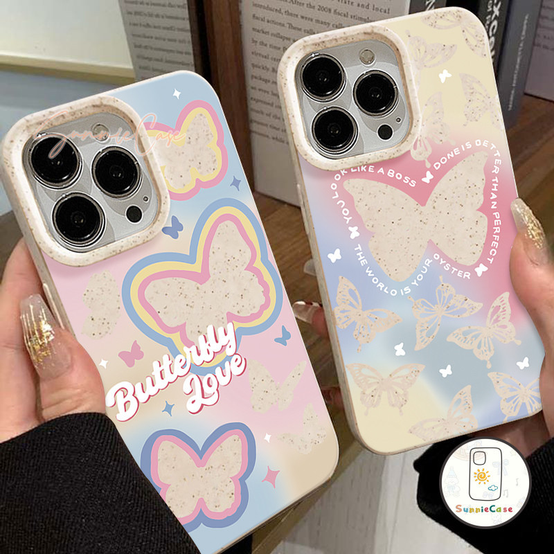 ดูเดิลศิลปะผีเสื้อน่ารัก Realme C55 C25Y 11 5 5i C53 C21Y C25 C12 C11 C51 C21 C20 6i 9Pro+ C33 10 8i C3 C20 C15 C35 C20A