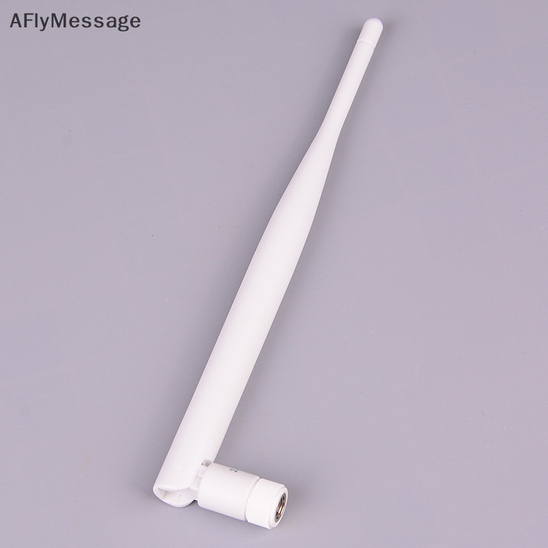 Afl 1PC 2.4GHz เสาอากาศ WiFi สีขาว 5dBi เสาอากาศ RP SMA ชายขั ้ วต ่ อ 2.4g เสาอากาศ TH