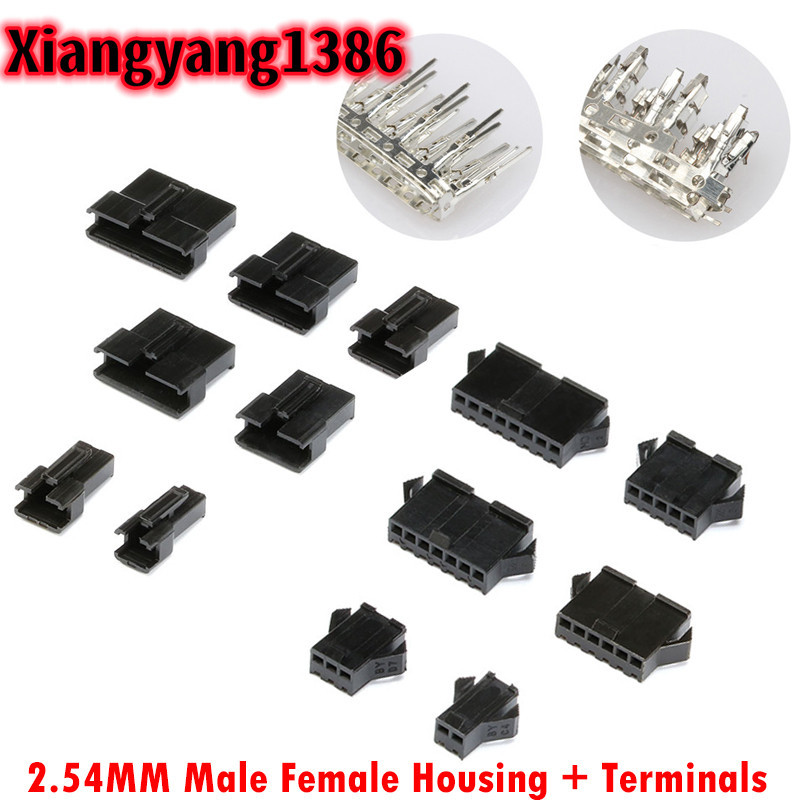 10/ชุด JST SM Connector ปลั๊ก 2.54 มม.Pitch หญิงและชาย + เทอร์มินัล SM-2P SM-2R JST SM2.54 2/3/4/5/6