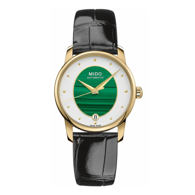Mido MIDO Beren Saili Series นาฬิกาเด ็ กผู ้ หญิง Green Disc Mechanical นาฬิกาผู ้ หญิงของขวัญ