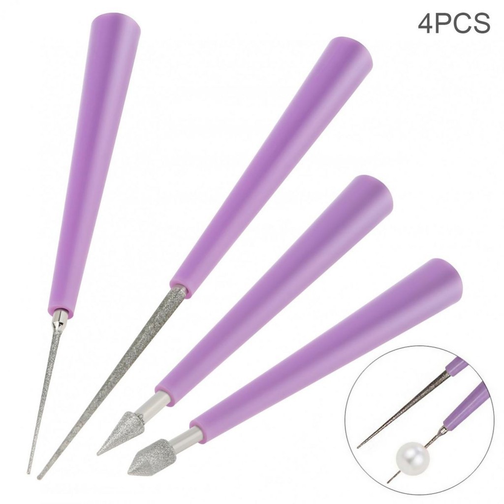 เพชรปลายลูกปัด Reamer Beading Hole Enlarger เครื ่ องมือสําหรับ DIY เครื ่ องประดับทํา
