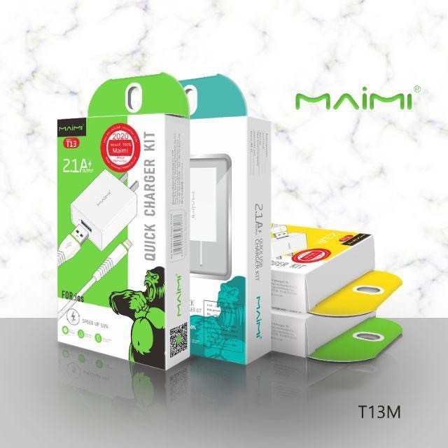 ชุดชาร์จ 2.1A ยี่ห้อMiami T13สำหรับ IPhone micro type-c
