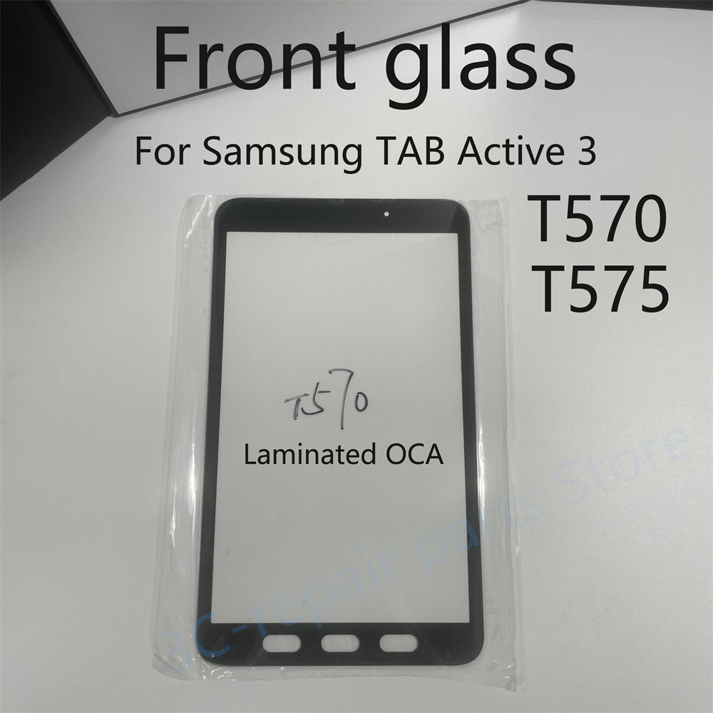 A + กระจกด้านหน้าหน้าจอสัมผัสสําหรับ Samsung Galaxy Tab Active3 Active 3 2020 T570 T575 SM-T575 T570