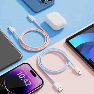 CT สายชาร์ตสำหรับ สายชาร์จ USB-C เป็น 60W สําหรับ Phone 15 16 Pro Max Android type C to type C Cable สายชาร์จถัก สายชาร์