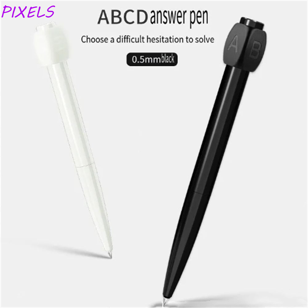 Pixelsky Answer Pen, ABCD เลือก Kill Time ของเล ่ น Rotatable Gel Pen, Creative Writing ยาก 0.5 มม.โรตารี Neutral ปากกา Artifact การประชุม
