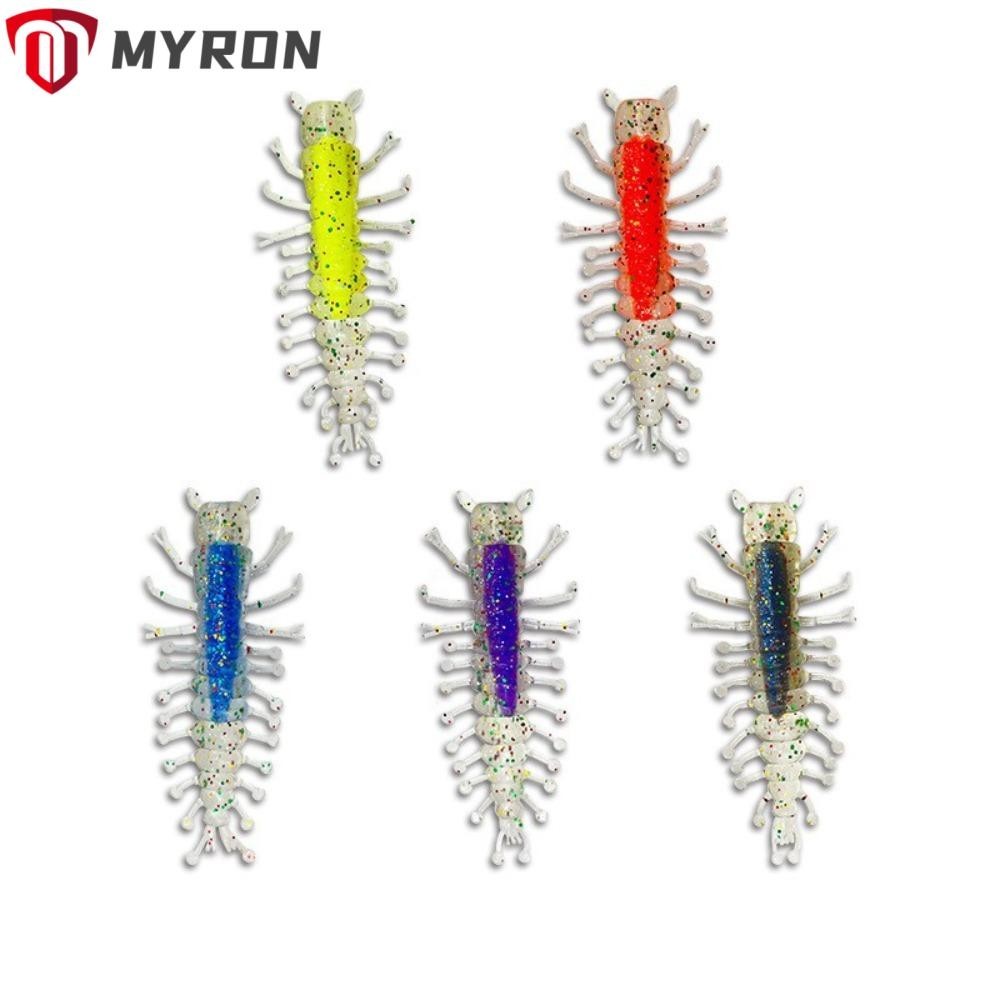 Myron เหยื ่ ออ ่ อน , Centipede ซิลิโคนแมลงตกปลาเหยื ่ อ , 1.7g 6 ซม.Wobblers Multi ขาแมลงตกปลาเหยื ่ อหนอนสําหรับตกปลา
