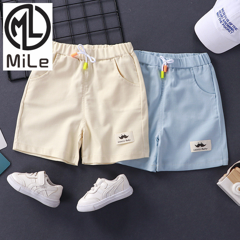 [ML ] 90-160 ซม.สไตล ์ ใหม ่ กางเกงขาสั ้ นเด ็ กห ้ าจุดกางเกงทอฤดูร ้ อนกางเกงลําลองเด ็ กผู ้ หญิงกางเกง