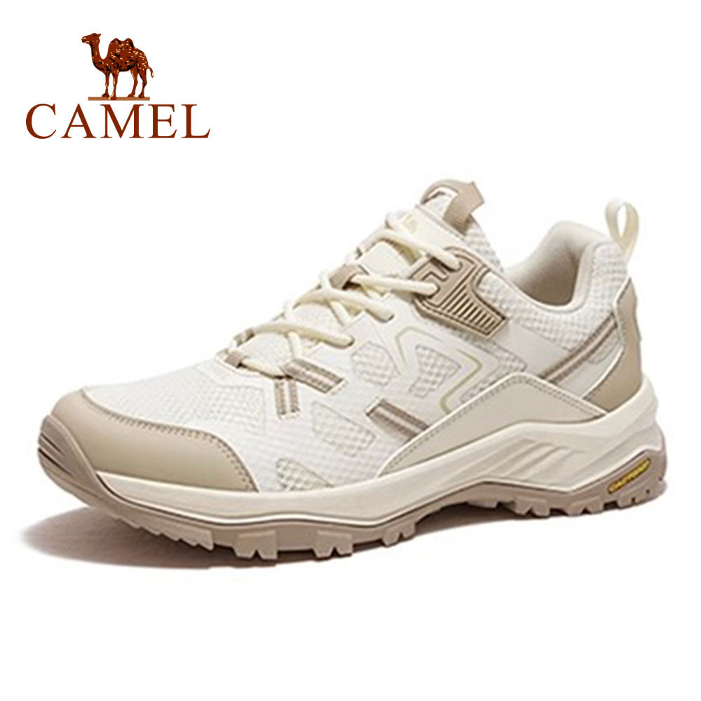 Camel เดินป่ากลางแจ้งในช่วงฤดูร้อนตาข่ายป้องกันการลื่นกีฬาเดินป่ารองเท้าชาย และหญิง
