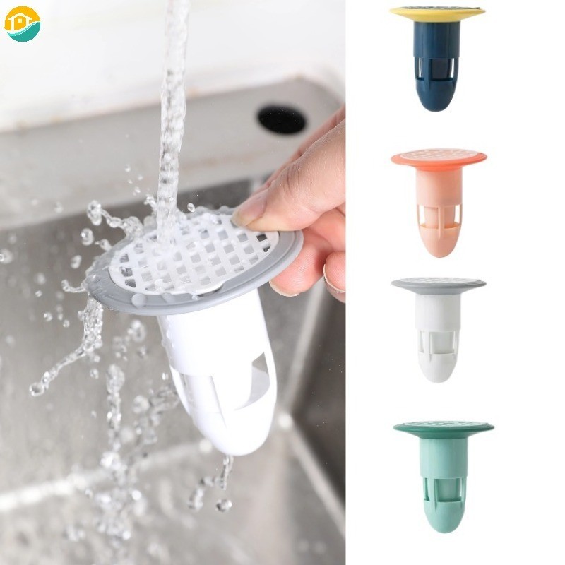 1 ชิ้น 360°สี่-outlet ท่อระบายน้ํากรองผมแมลง Anti-กลิ่นซีลปลั๊กอ่างล้างจานในครัวเรือนห้องน้ําชั้นท่อระบายน้ําฝาครอบ
