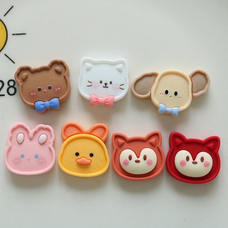 [ Meet ] 1pc/pack การ ์ ตูนอาหารของเล ่ นแผ ่ น DIY เครื ่ องประดับอุปกรณ ์ เสริม Hairpin Headdress DIY เรซิ ่ นเครื ่ องประดับ DIY Handmade วัสดุ