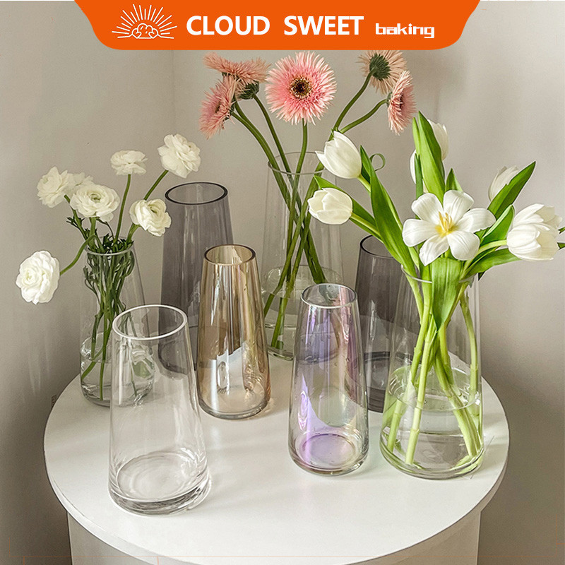 Simple Nordic ins แจกันแก้วลมการจัดดอกไม้ไฮโดรโปนิกส์แจกันขนาดเล็กห้องนั่งเล่นน้ําเครื่องประดับสร้างสรรค์