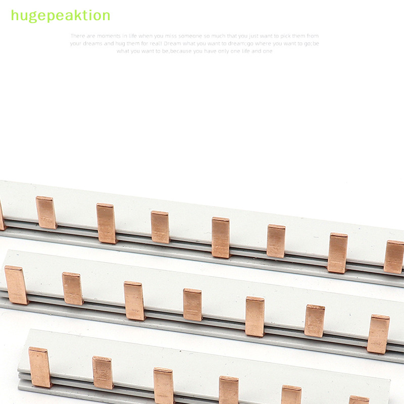 Hugepeaktion 1/2P ประเภทพินบัสบาร ์ ทองแดงเทอร ์ มินัลบล ็ อกสําหรับ MCB DZ47 Air Switch Connector 63A Circuit Breaker Connector Nice