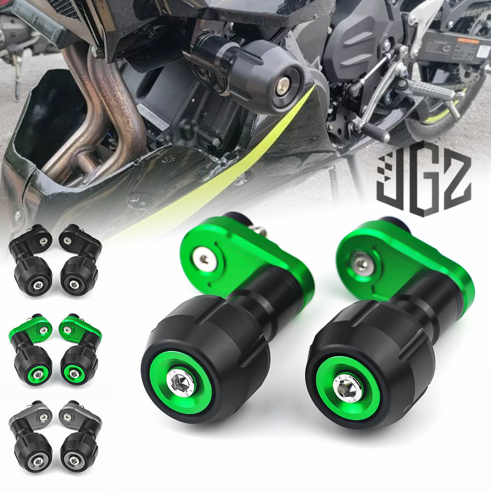 frame silder for Kawasaki Z250 Z400 Ninja 250 Ninja 400 2018-2024 ตัวเลื่อนเฟรม ตัวยึดป้องกันร่างกาย สําหรับ