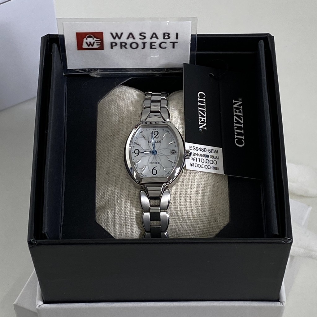 [Authentic★Direct from Japan] CITIZEN ES9480-56W Unused EXCEED Eco Drive Sapphire glass White Women Wristwatch นาฬิกาข้อมือ