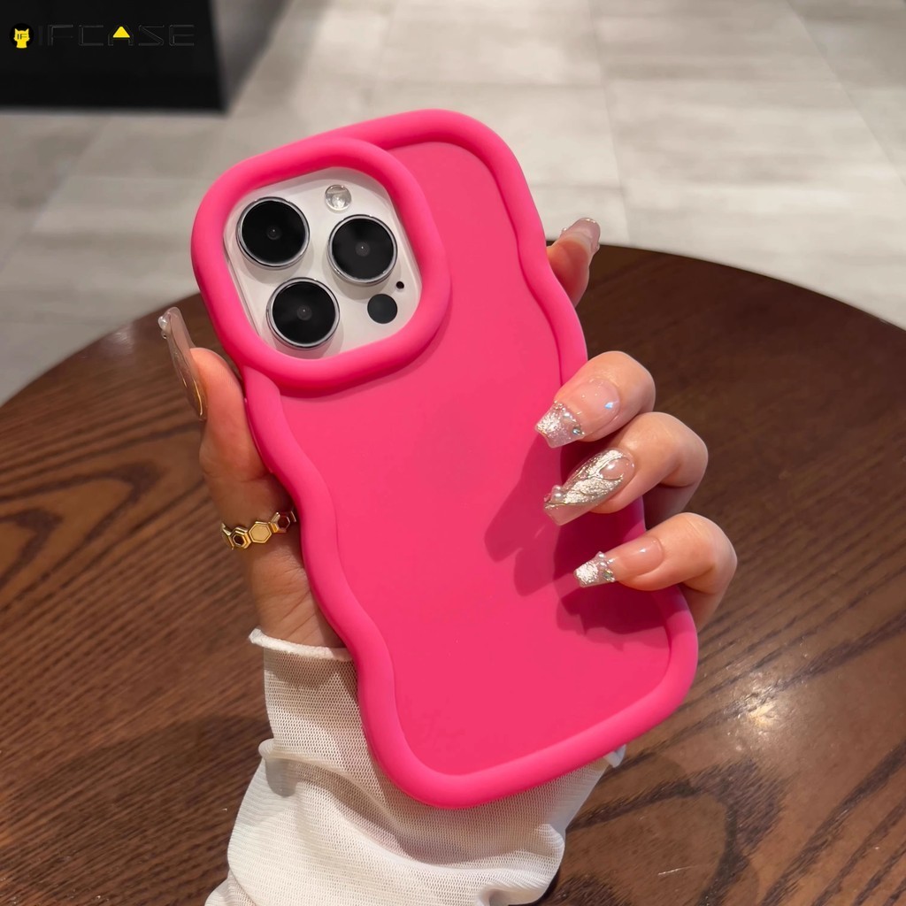 SAMSUNG สําหรับsamsung Galaxy A35 A34 A25 A24 A32 A23 5G A22 4G A21s A12 A11 A10sเคสโทรศัพท์3DสเตอริโอWave MacaronสีCandy Matte Frostedน่ารักSoftปลอกกรณีฝาครอบ