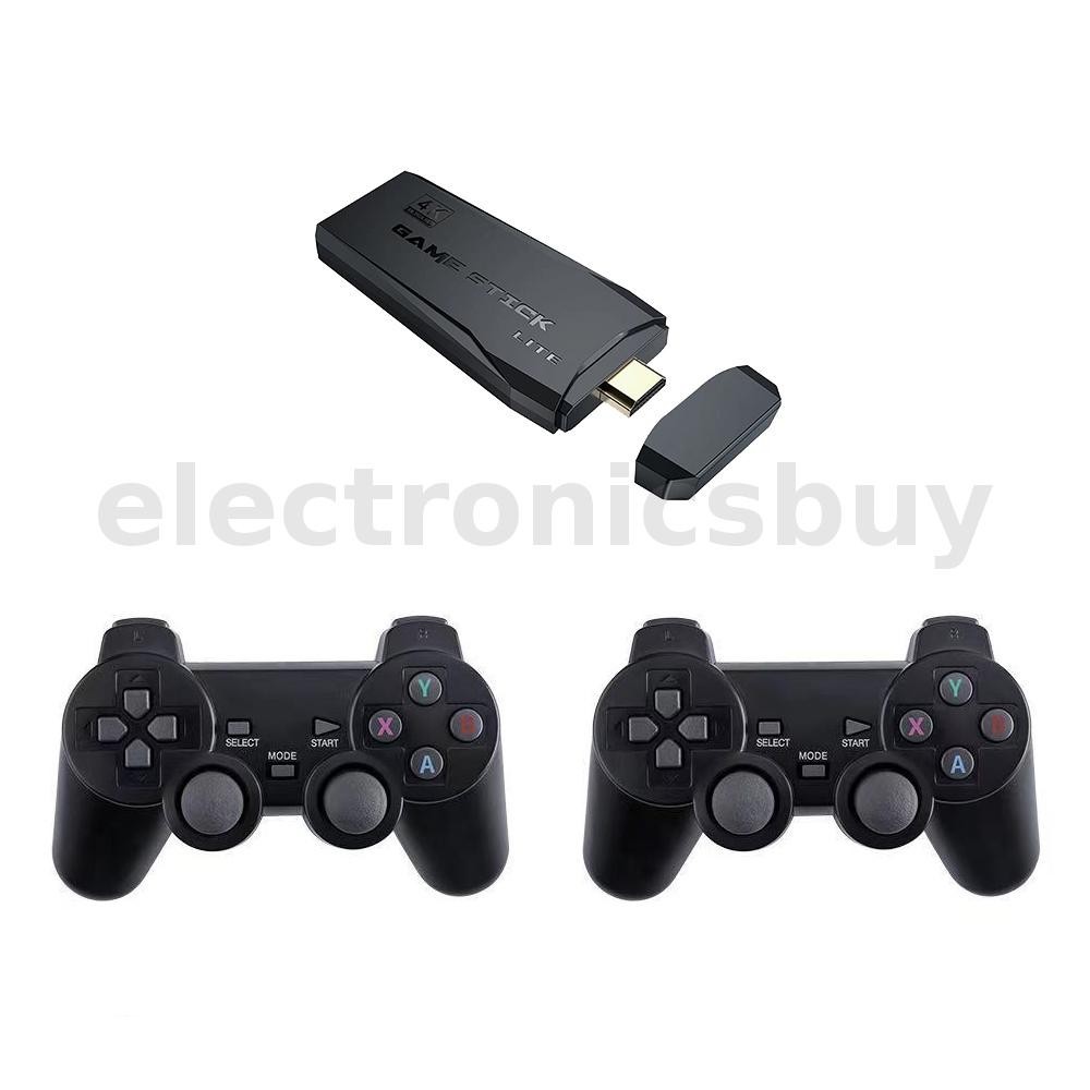 M8 4K HD 10000 + เกมมินิเกม Stick วิดีโอเกมคอนโซลสําหรับ SFC PS1 FC GBA Emulator 2 ชิ ้ นไร ้ สาย Ga