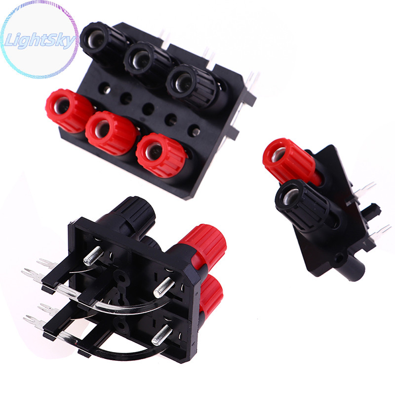 Lightsky 2 4 6 ตําแหน่ง Bend Pin แจ็คเสียงภายนอกลําโพงเครื่องขยายเสียง Banana Plug TH