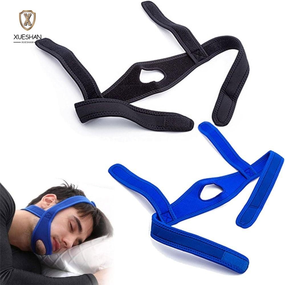 Xueshan เข็มขัดป้องกันการนอนกรน, สุขภาพปาก Guard Oraclose Jaw Strap, Snoring Chin Straps Sleep Aid Better Breath Snore Bandage Men