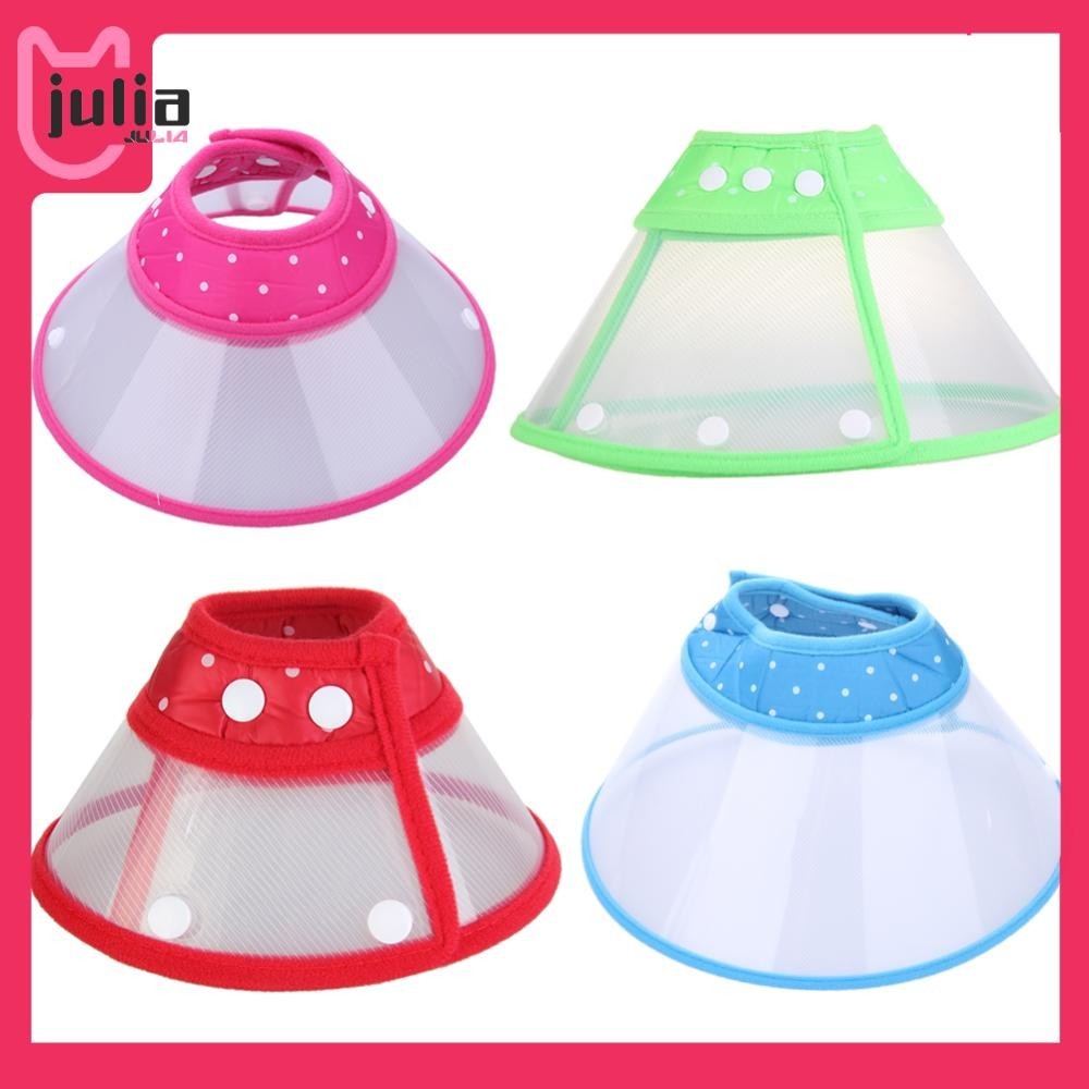 [ Julia1.th ] Dog Cat Wound Recovery Cover Pet Anti-Bite Lick Medical Circle Cone Collar
