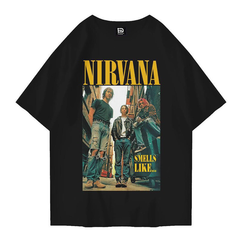 [จ่ายในสถานที่] เสื้อยืดวง NIRVANA/เสื้อยืด CURT COBAIN/เสื้อยืด NIRVANA NEVERMIND/เสื้อยืด BLEACH N