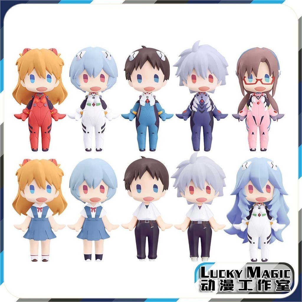 Neon Genesis Evangelion Hand-Made รุ่น q Ayabo Rei Asuka ชุดนักเรียนอินเทรนด์เล่นตุ๊กตาเดสก์ท็อปตกแต่งของขวัญ