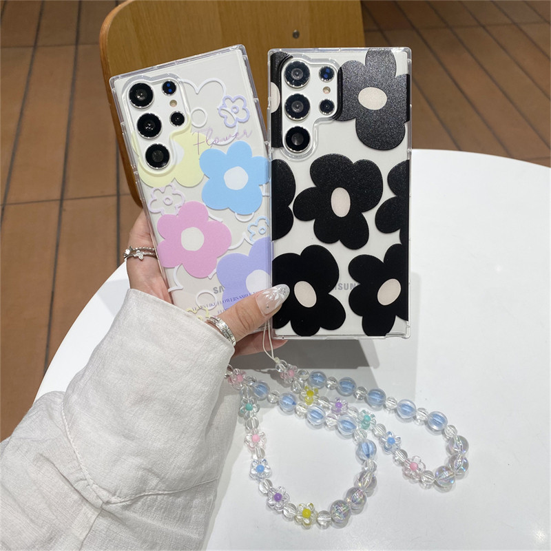 เคสโทรศัพท์ดอกไม้สไตล์เกาหลี Samsung Galaxy S26 Ultra S24 S25 Ultra S22 Ultra S23FE S21 S23 Plus Note20 Soft เคสป้องกัน