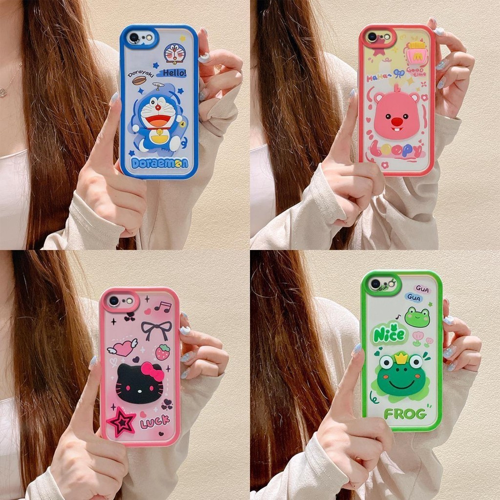 เคส iPhone 5 5S 6 6S 7 8 PLUS SE2020 SE2022 ของเล่นตุ๊กตาน่ารักกรณีโทรศัพท์ป้องกันการตก