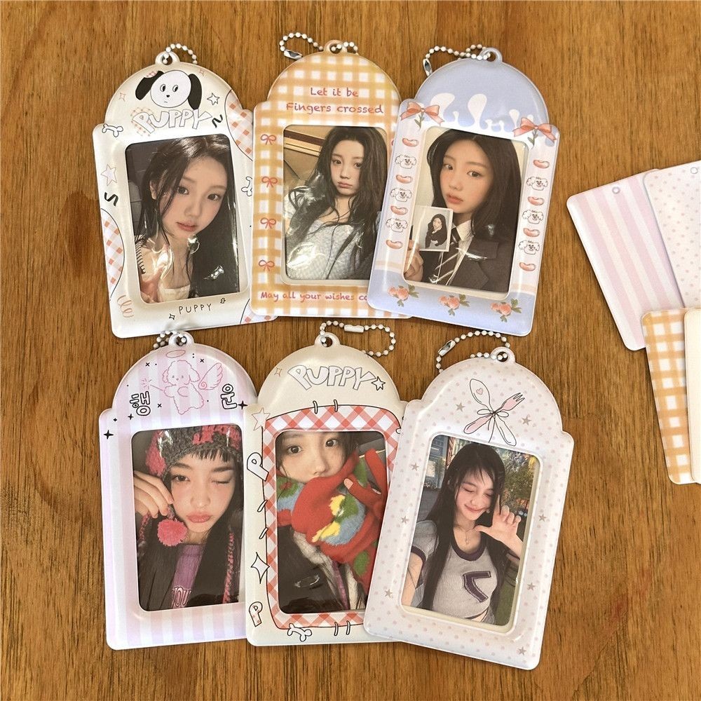 ตาข่ายลูกสุนัข สุนัข นางฟ้า 10 ซม. ที่วางการ์ดโพลารอยด์ ความช่วยเหลือ การ์ดอาหาร การ์ดวิทยาเขต จี้เก็บ