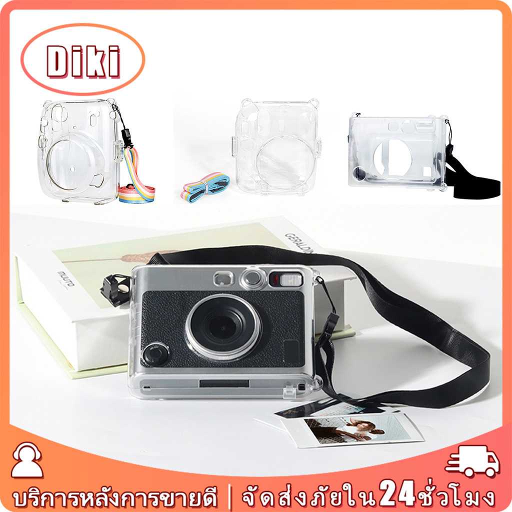 เคสใส instax mini 11 12 แถมสายคล้อง case instax EVO ป้องกันตก