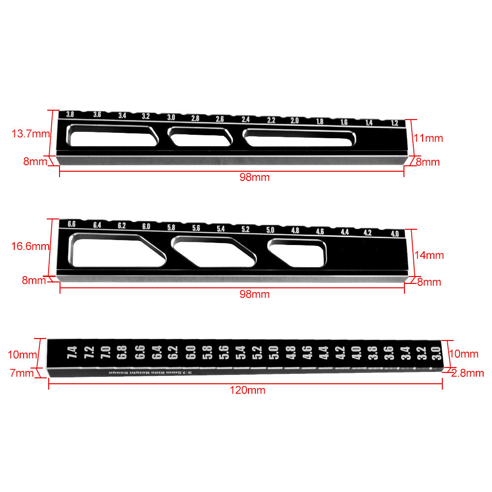 9imod RC ไม้บรรทัดความสูงหรือแชสซี Droop Gauge สนับสนุนบล็อกแชสซีวัด Set-UP Kit ราคา ถูกที่สุด ดีลบีเคเค แกลเลอรีภาพที่ 3