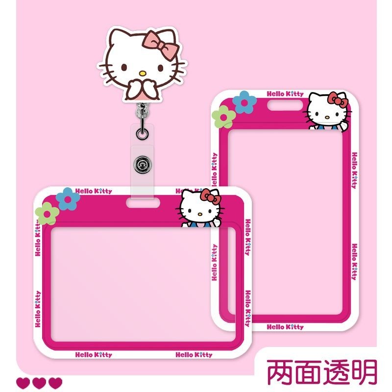 สาวน่ารัก เคที ผู้ถือบัตรทํางานโปร่งใสรุ่นแนวนอนวิทยาเขตนักเรียน รหัส ผู้ถือป้ายคลิปเชือกเส้นเล็ก