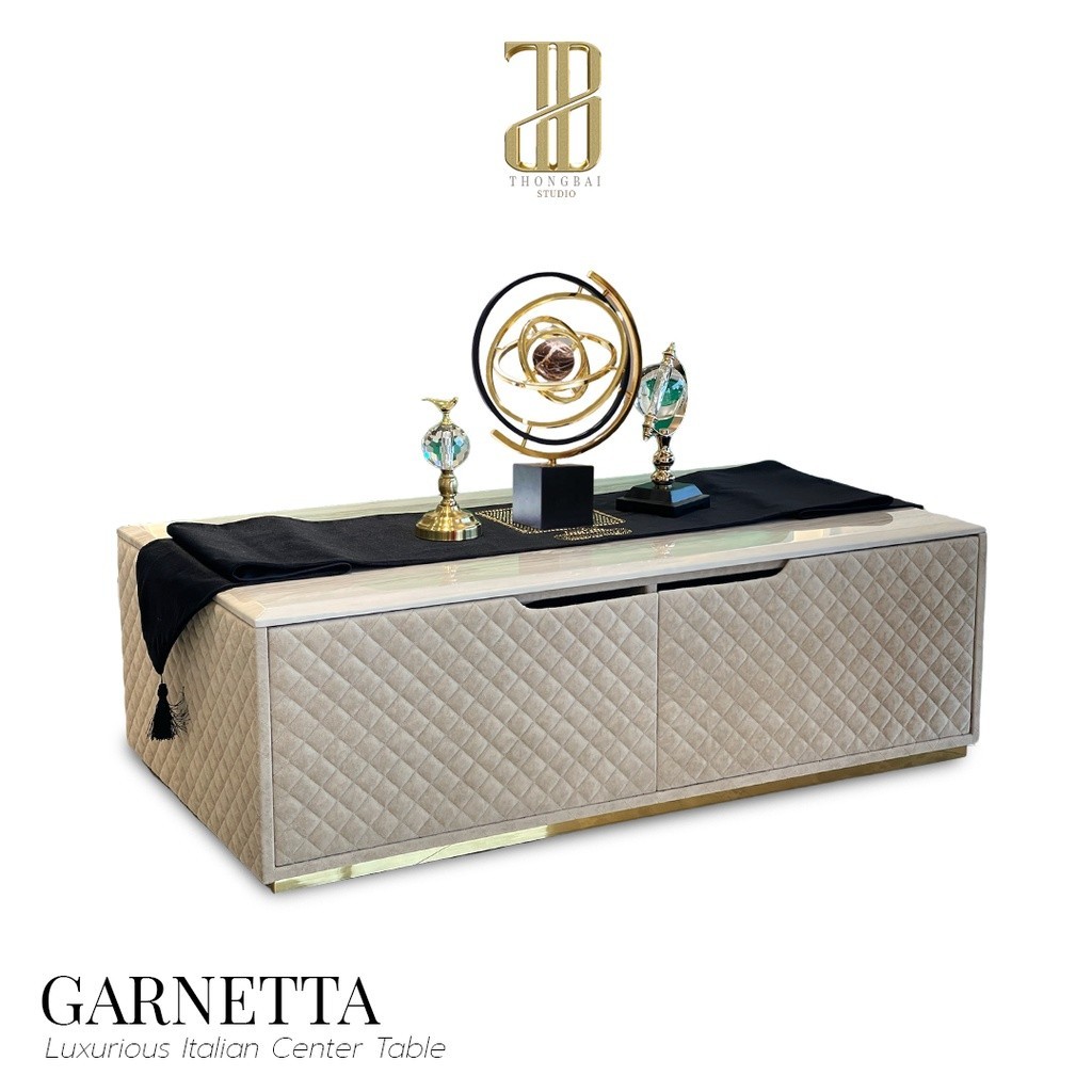 GARNETTA : luxurious center table โต๊ะกลางรับแขกลัคชัวรี่ รุ่น การ์เนตต้า