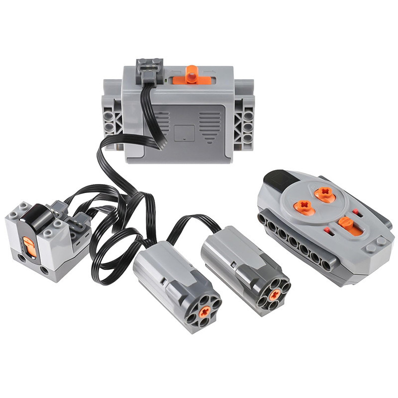 5pcs ชุดมอเตอร์ฟังก์ชั่นใช้งานร่วมกับ Motor-Kit Technic Parts สําหรับ STEM ประกอบ Building Block ฟังก์ชั่นควบคุมสําหรับ MOC อิฐ