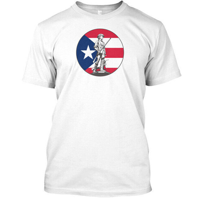 Puerto Rico Guard เสื้อยืดลําลองแฟชั่นบุรุษ
